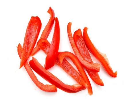 Fresh Sliced Red Bell Pepper (64055.0) - calories, carbs, nutrition