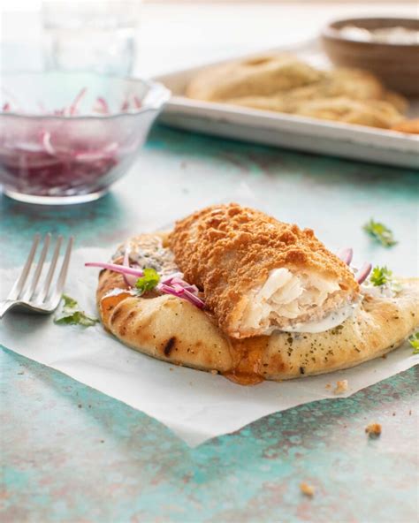 Fried Cod with Tomato Mint Yogurt - calories, carbs, nutrition