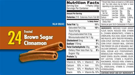 Frosted Brown Sugar Cinnamon - calories, carbs, nutrition
