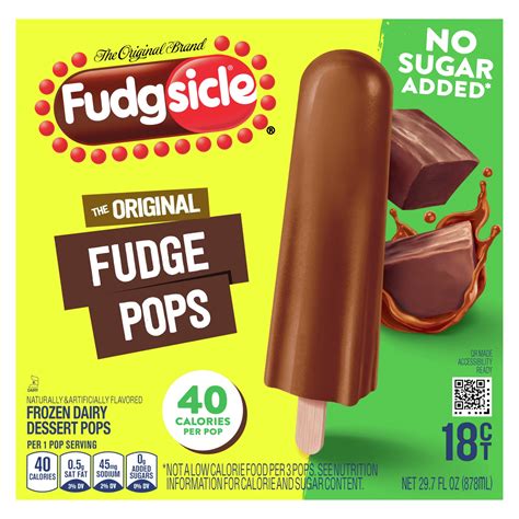 Frozen novelties, No Sugar Added CREAMSICLE Pops - calories, carbs, nutrition