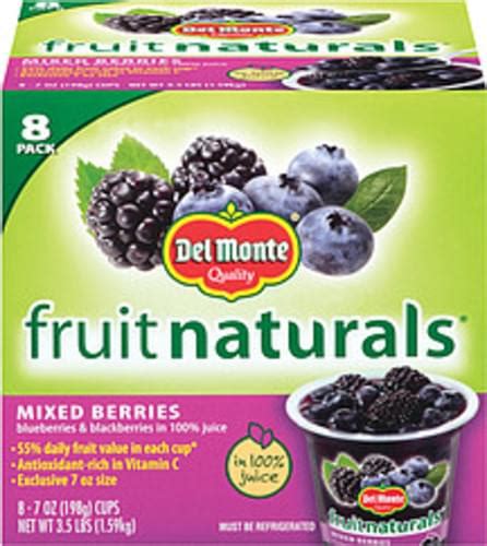 Fruit Naturals Mixed Berries - calories, carbs, nutrition