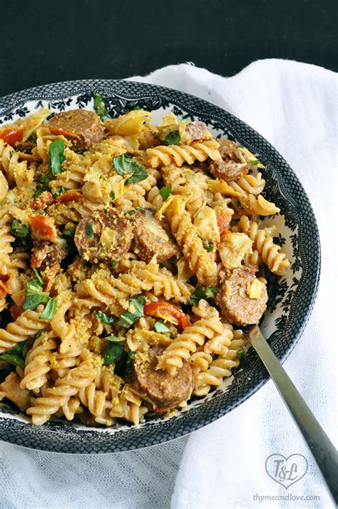 Fusilli with Artichokes & Herbs - calories, carbs, nutrition