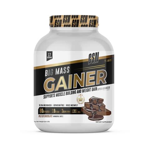 Gainer - calories, carbs, nutrition