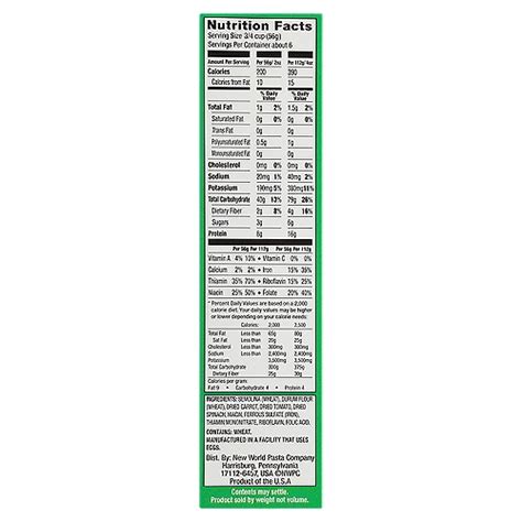 Garden Delight Fettuccine - calories, carbs, nutrition