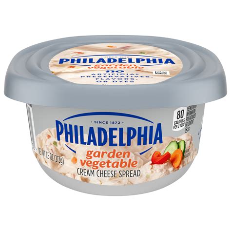 Garden Vegetable Cream Cheese - calories, carbs, nutrition