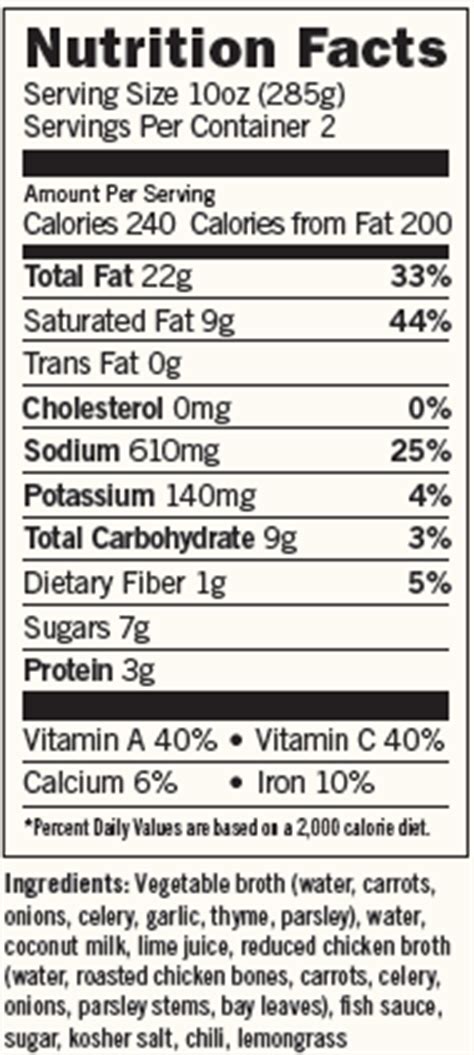 Garlic-Lime Broth - calories, carbs, nutrition