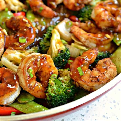 Garlic Orange Chili Shrimp Stir Fry - calories, carbs, nutrition