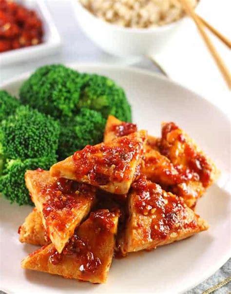 Garlic Orange Chili Tofu - calories, carbs, nutrition