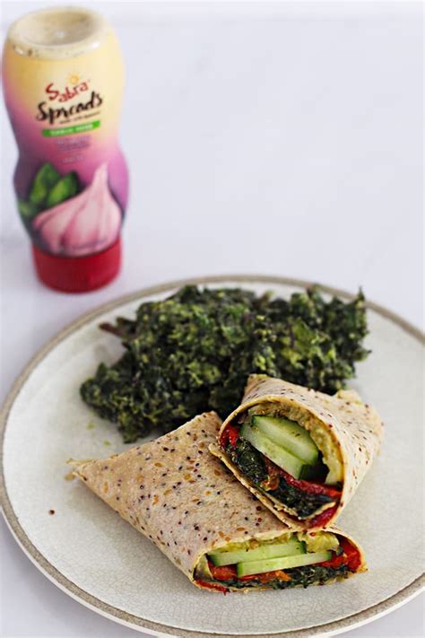 Garlic Roasted Vegetable Wrap - calories, carbs, nutrition