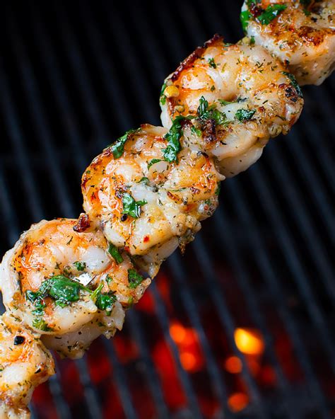 Garlic Shrimp Skewer Plate - calories, carbs, nutrition