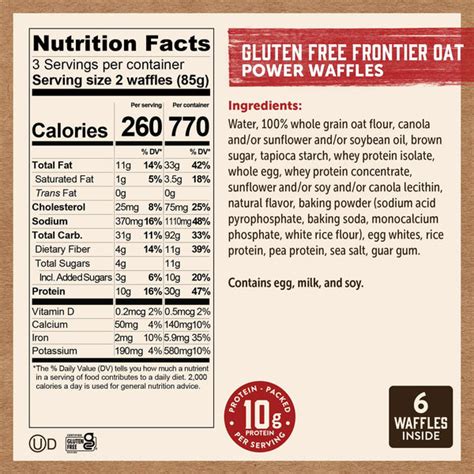 Gf Waffles - calories, carbs, nutrition