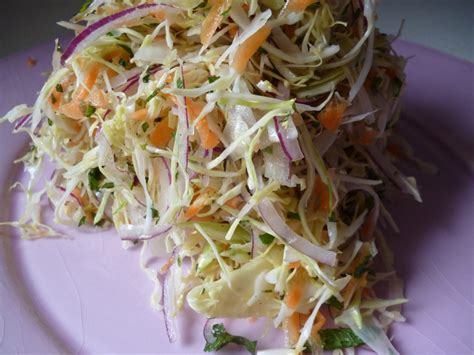 Ginger Slaw, Tossed with Vinaigrette - calories, carbs, nutrition