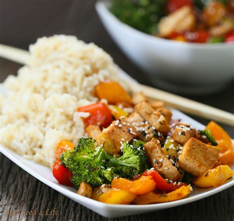 Ginger Tofu & Vegetable Stir Fry - calories, carbs, nutrition