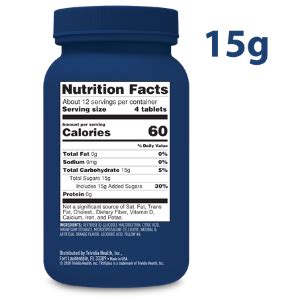 Glucose Tablets - calories, carbs, nutrition