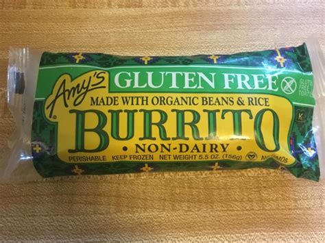 Gluten Free Non-Dairy Burrito - calories, carbs, nutrition