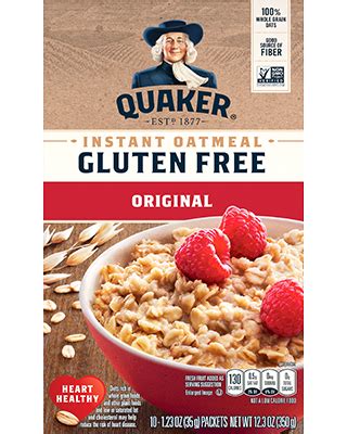 Gluten Free Oatmeal Original - calories, carbs, nutrition
