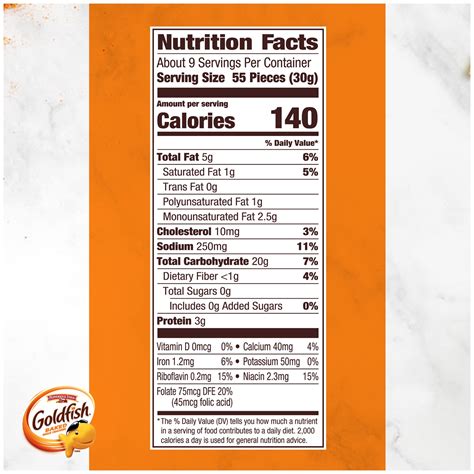 Gold Fish - calories, carbs, nutrition