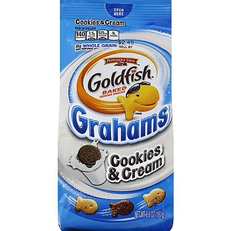 Goldfish Grahams Cookies and Cream - calories, carbs, nutrition