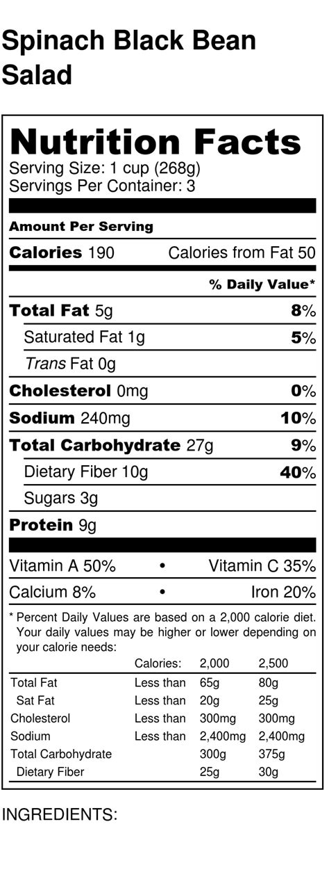 Gourmet Spinach Salad - calories, carbs, nutrition