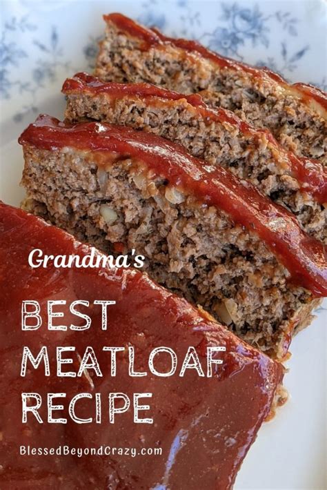 Grandma Shubert's Meatloaf - calories, carbs, nutrition