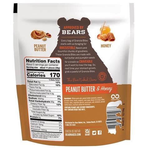 Granola Bites - Peanut Butter - calories, carbs, nutrition