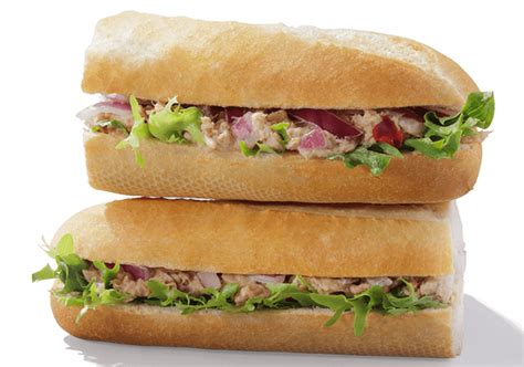 Grape and Walnut Tuna Salad Baguette - calories, carbs, nutrition