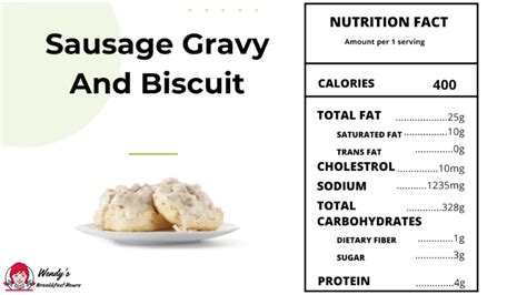 Gravy Sausage & Biscuit PLT - calories, carbs, nutrition