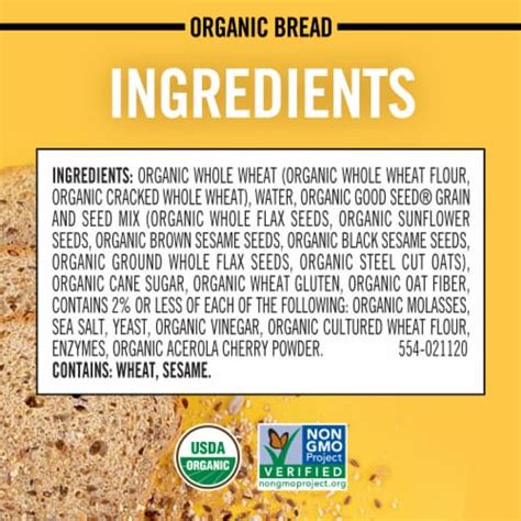 Great Seed Bread - calories, carbs, nutrition