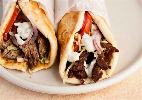 Greek Beef Gyro - calories, carbs, nutrition