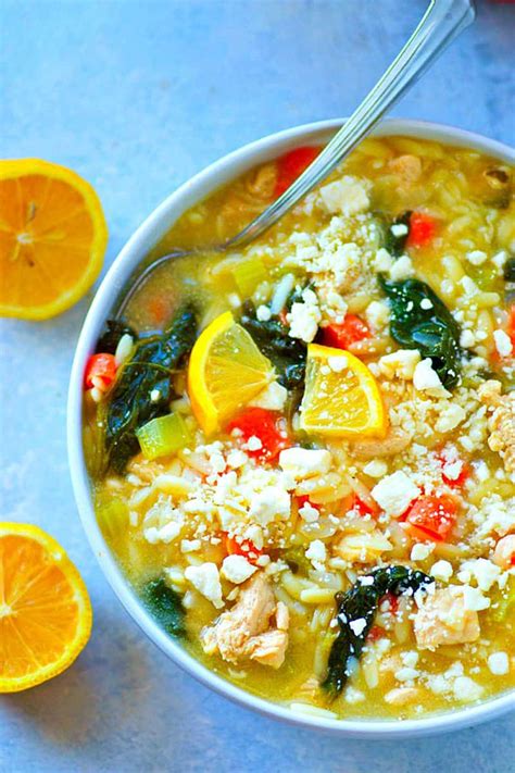 Greek Chicken and Orzo Soup - calories, carbs, nutrition