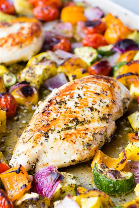 Greek Chicken and Vegetables - calories, carbs, nutrition