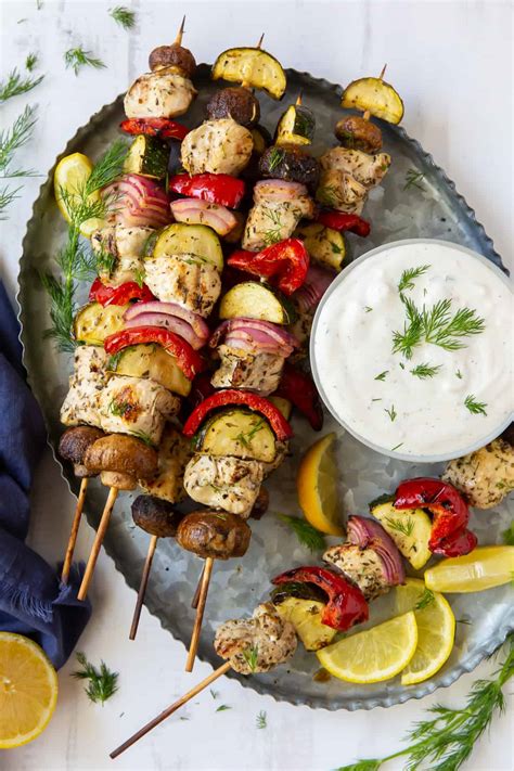 Greek Chicken Skewers - calories, carbs, nutrition
