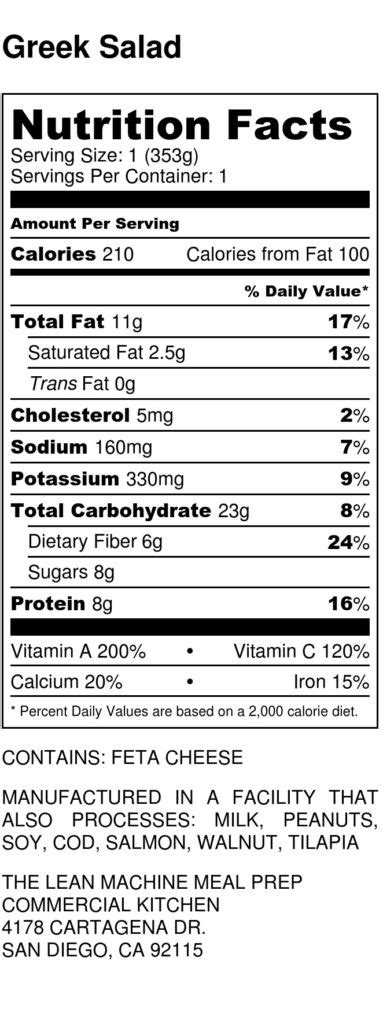 Greek Salad Dressing - calories, carbs, nutrition