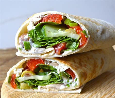 Greek Salad Wrap with Tortilla - calories, carbs, nutrition