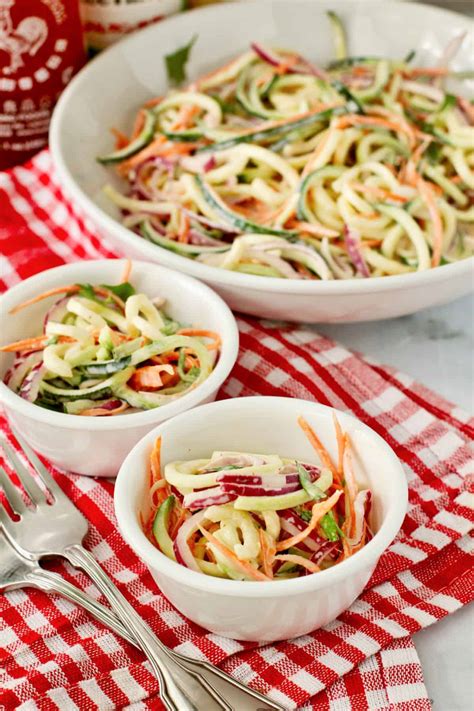 Greek Zucchini Slaw - calories, carbs, nutrition