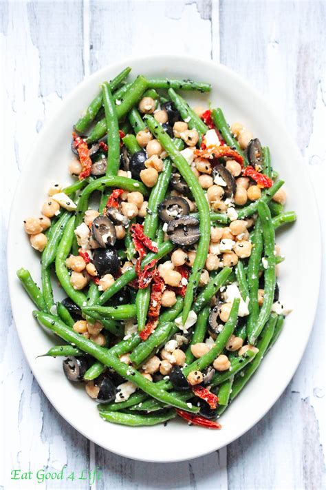 Green Bean & Chickpea Salad - calories, carbs, nutrition