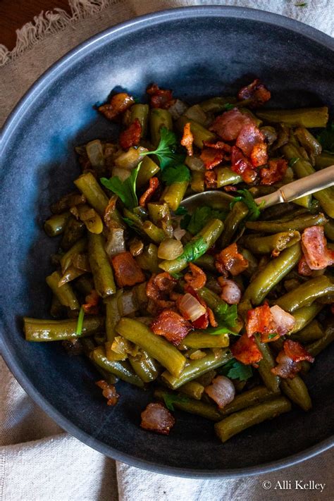 Green Beans Bacon & Herbs 3 oz - calories, carbs, nutrition