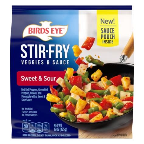 Green Beans Frozen Stir Fry Sweet & Sour 4 oz - calories, carbs, nutrition