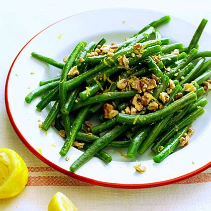 Green Beans w/ Lemon & Walnuts - calories, carbs, nutrition