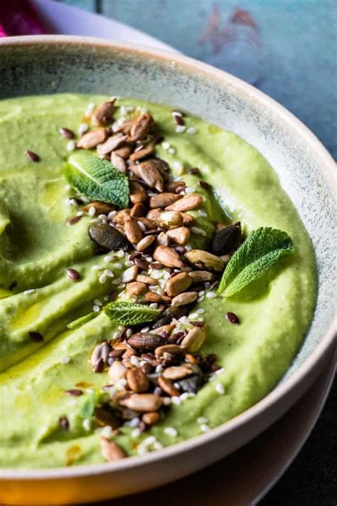 Green Pea Mint Hummus - calories, carbs, nutrition