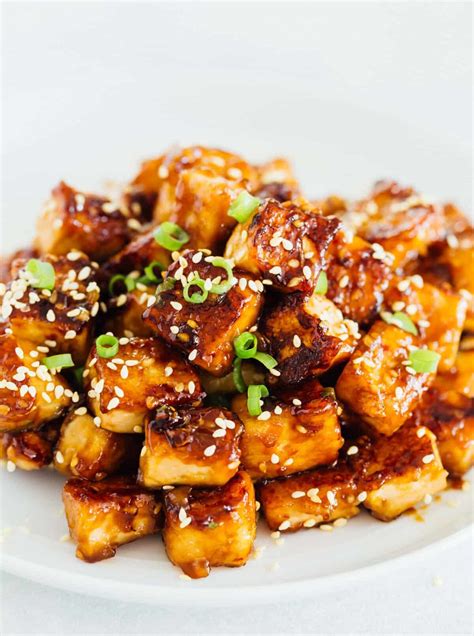 Griddled Sesame Garlic Miso Tofu - calories, carbs, nutrition