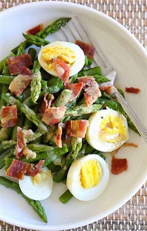 Grilled Asparagus Salad with Bacon - calories, carbs, nutrition