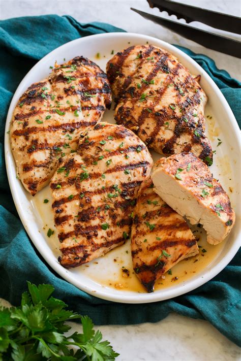 Grilled Chicken Breast, Marinated, Grilled - calories, carbs, nutrition