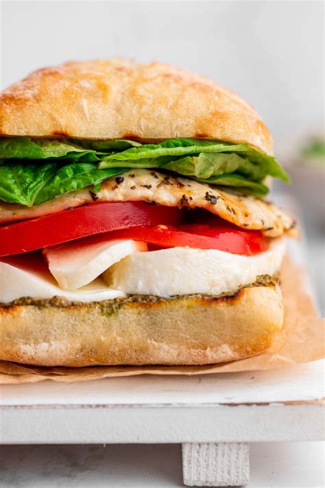 Grilled Chicken Caprese Baguette - calories, carbs, nutrition