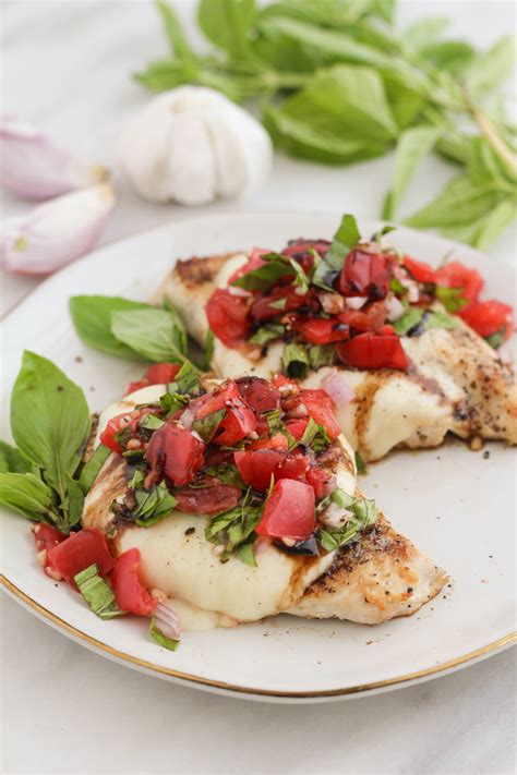 Grilled Chicken With Bruschetta Topping - calories, carbs, nutrition