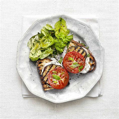 Grilled Eggplant, Mozzarella, Basil - calories, carbs, nutrition