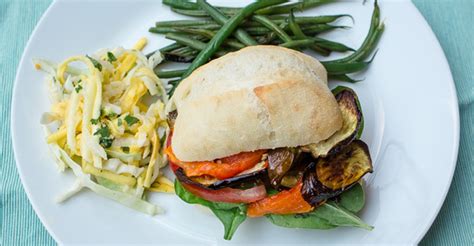 Grilled Eggplant Sandwich - calories, carbs, nutrition