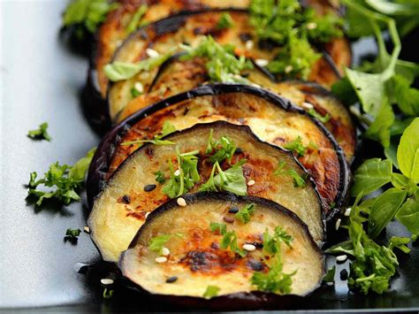 Grilled Eggplant with Basil - calories, carbs, nutrition