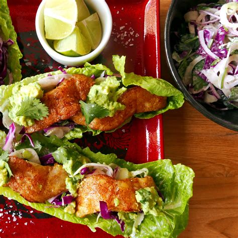 Grilled Fish Tacos with Fennel Slaw - calories, carbs, nutrition