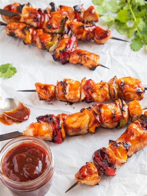 Grilled Guava BBQ Pork Skewers - calories, carbs, nutrition